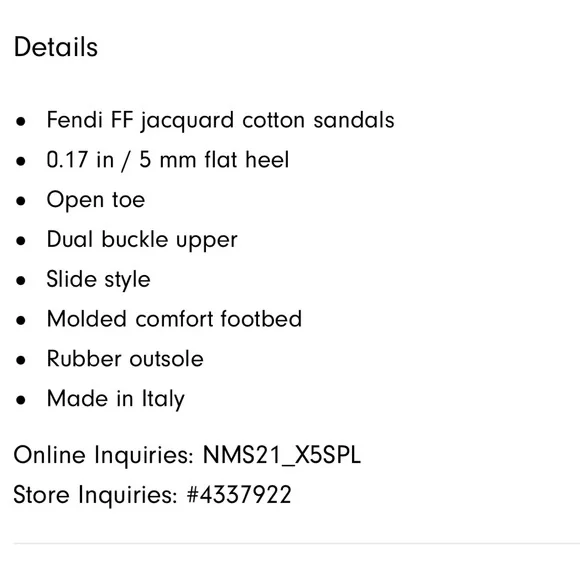 Fendi Feel Jacquard Sandal, Slides, Shoes - Picture 12 of 16